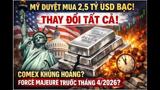 Chi 2.5 Tỷ Usd Để Mua Bạc, Chính Phủ Liên Bang Mỹ Gây Sốc Thị Trường Vào T4-2026?