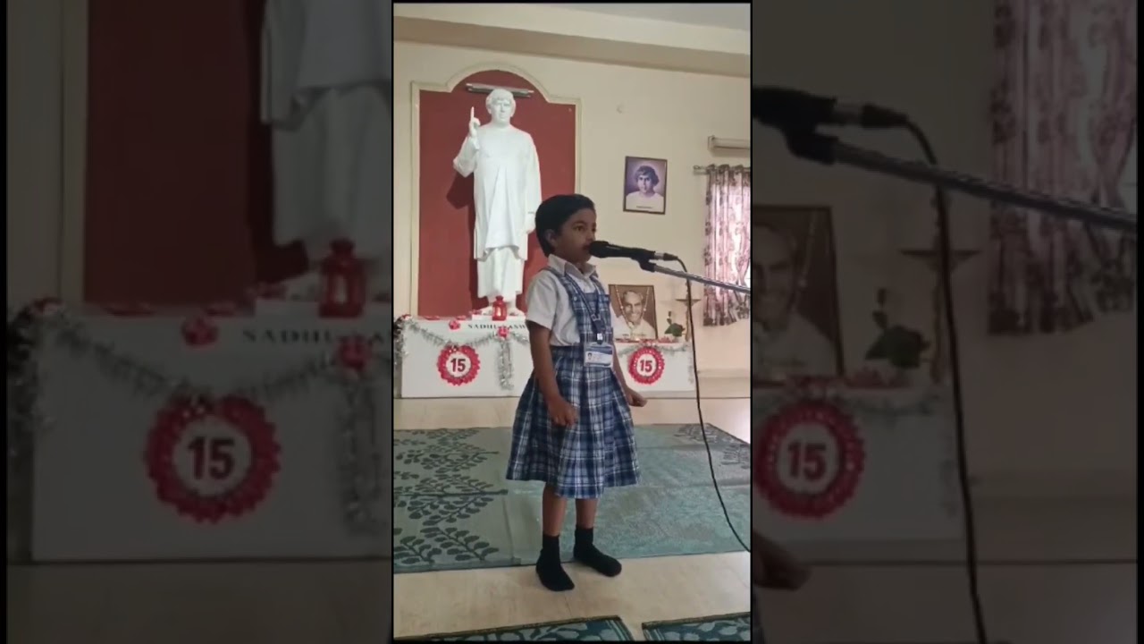 participated in Telugu Recitation activity in the school | kanvithaskitchen