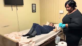 Bedpan skill to pass Prometric 