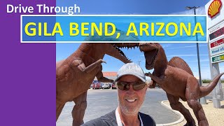 Gila Bend drive through Pima Street, Arizona; quick little frontage road drive