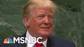 U.N. Audience Laughs At Donald Trump's Remarks Praising His Administration | Hallie Jackson | MSNBC