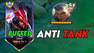 FINALLY BUFF SABER ANTI-TANK BUILD 😨 TANKS CAN'T SURVIVE 💀