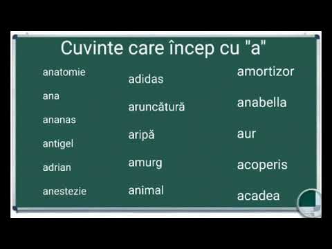 Cuvinte care incep cu litera A , cuvant care începe cu a exemple