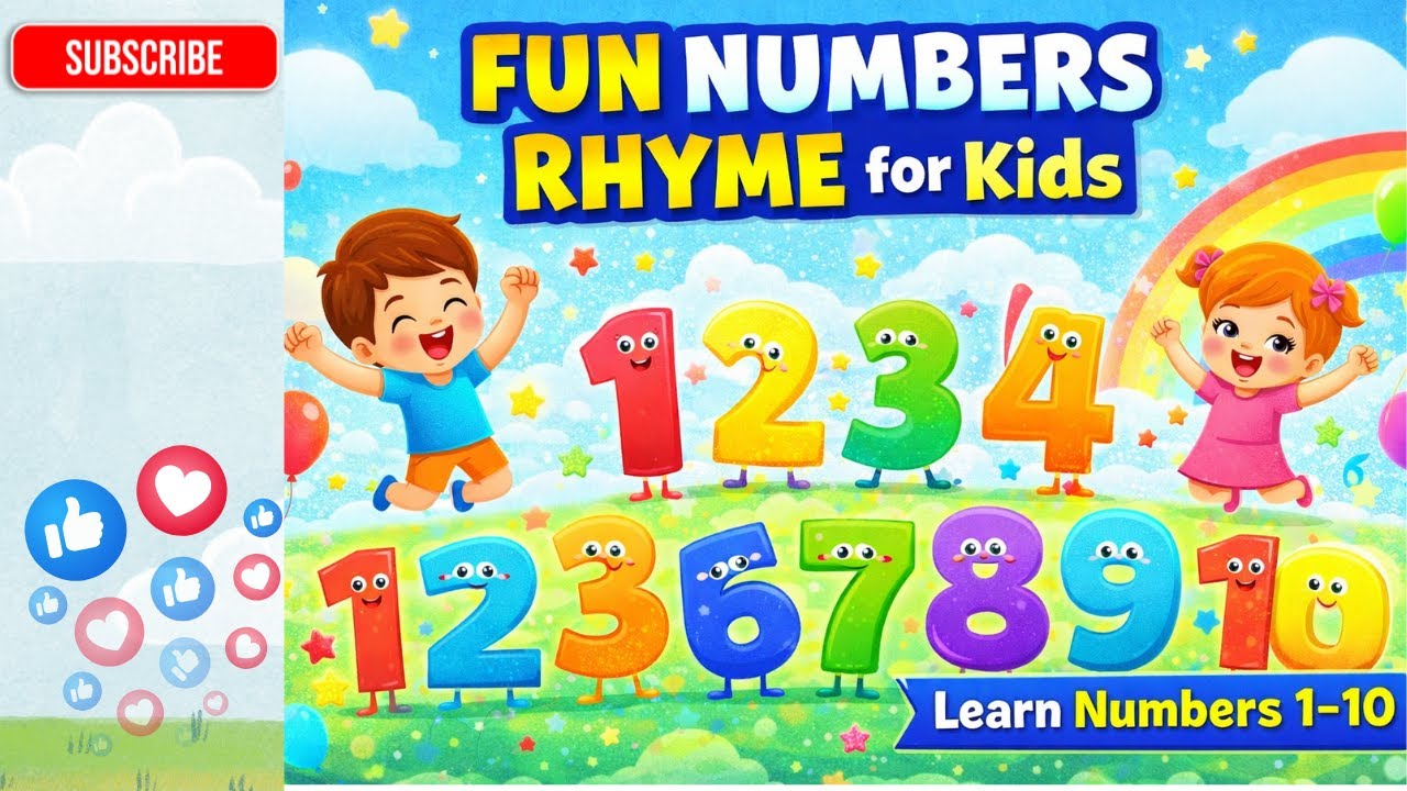 Fun Numbers Rhyme for Kids | Learn Counting with Actions | MiniWorld🌎