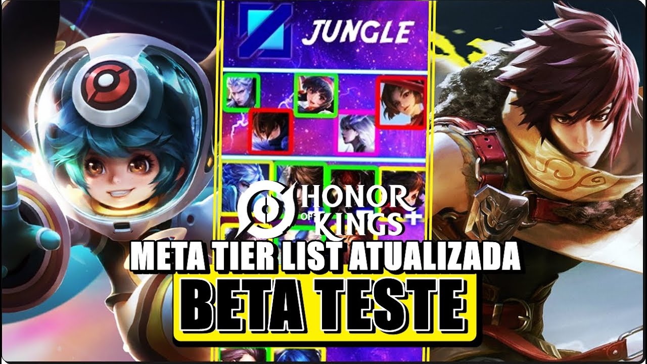 TIER LIST DE LANÇAMENTO HONOR OF KINGS! ANALIZANDO O META ATUALIZADO HONOR  OF KINGS COM @WASTERVERSO 