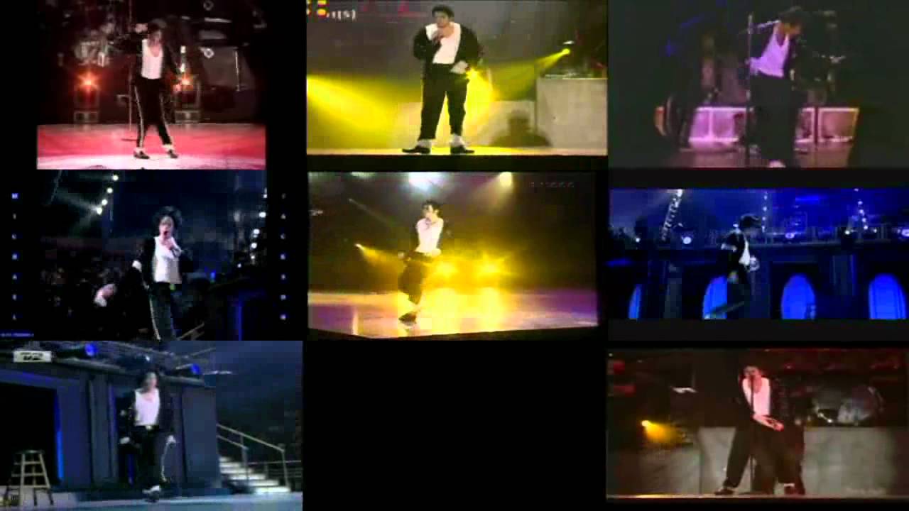 Michael Jackson Billie Jean Live Mix  split screen