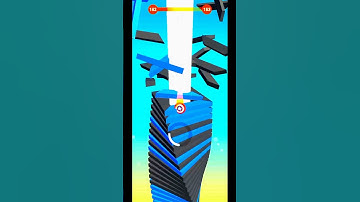 🔥 STACK BALL GAMEPLAY SHORT 🥰 #shorts #viral #stackball