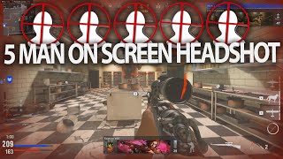 INSANE 5 MAN HEADSHOT KILL ON SCREEN #Vanguard
