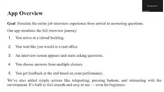 VR Final Project - Interview Simulator