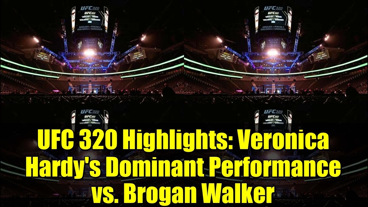 Лучшие моменты UFC 320: уверенное выступление Вероники Харди против Брогана Уокера