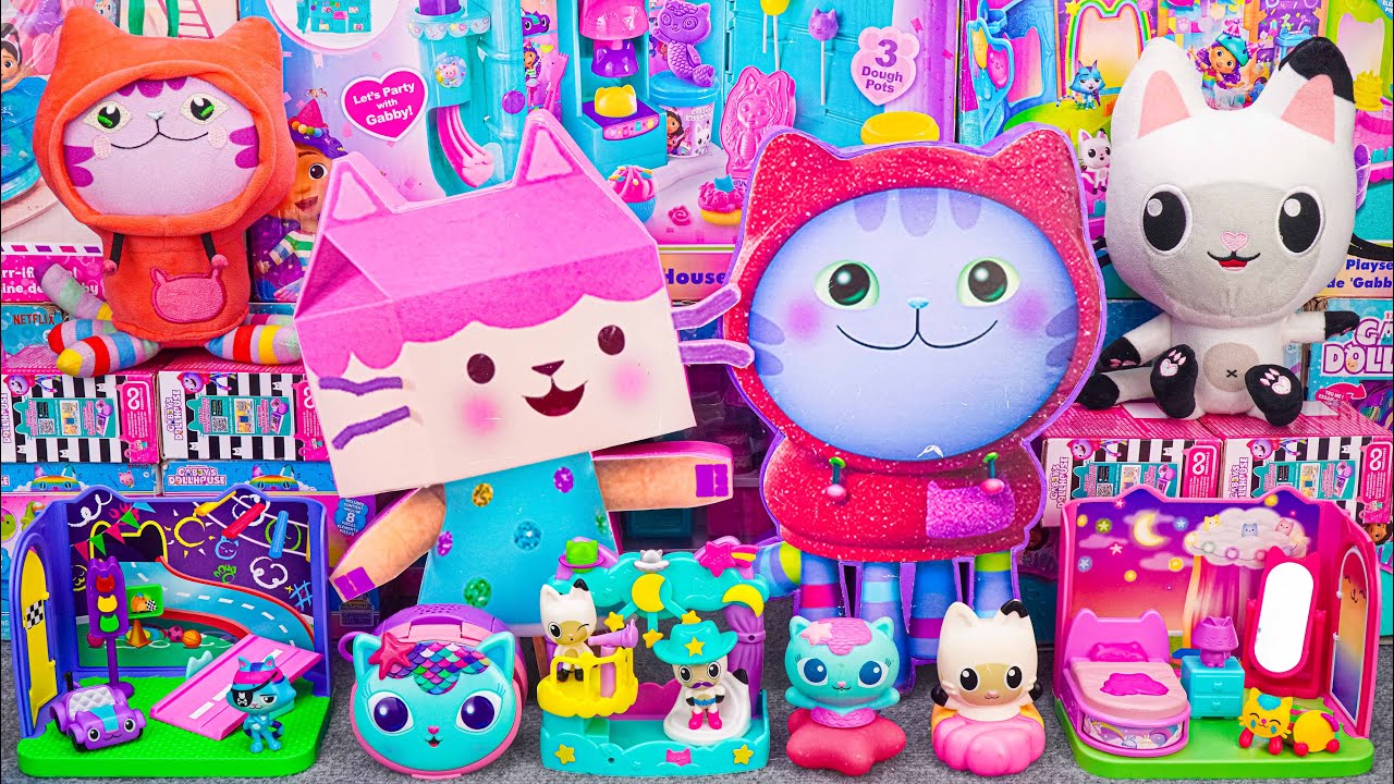 GABBY'S DOLLHOUSE Collection Unboxing ASMR | Mystery Baby Box & Dj