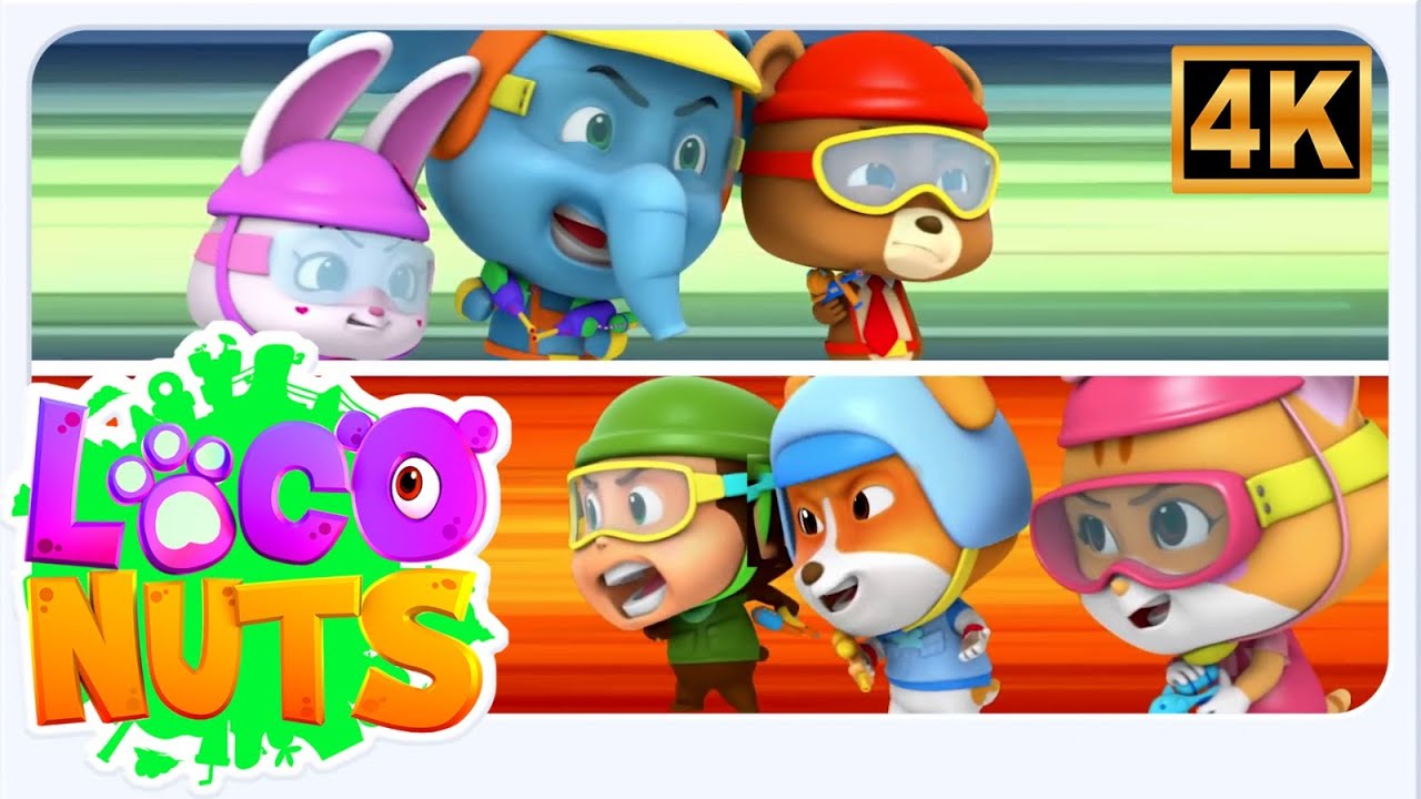 Paintball Fight, पेंटबॉल लड़ाई, Loco Nuts Cartoon For Children