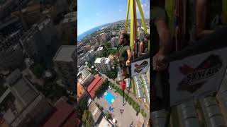 First time bungee jumping vs BASE jumper! screenshot 5