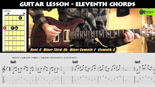 Guitar Chords Advanced | ELEVENTH CHORD | Lesson Tutorial