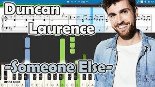 Duncan Laurence - Someone Else [Piano Tutorial | Sheets | MIDI] Synthesia