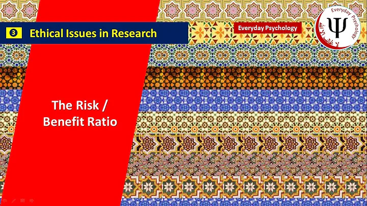 What is risk benefit ratio in research? (2023)