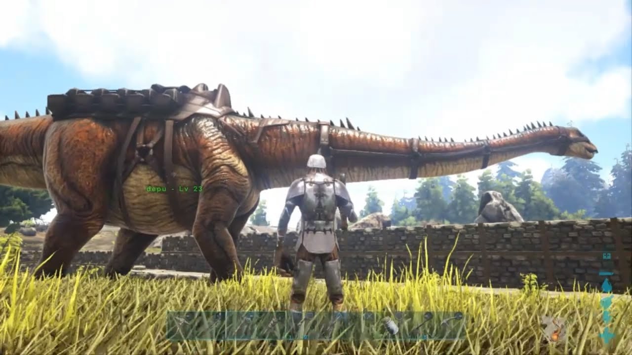 Ps4 Ark 22 ディプロドクスをテイムする ゆっくり Youtube