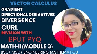 Vector Calculus(Revision with pyq) Class 2/Module 3/Math 2