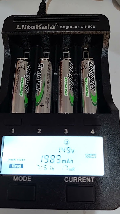 Tes Uji Baterai NiMh Rechargeable Energizer AA 2000 mAh dengan Liitokala lii 500 - Hasil test OK