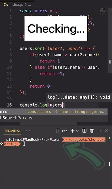 How to sort array of objects in JavaScript? #shorts - YouTube