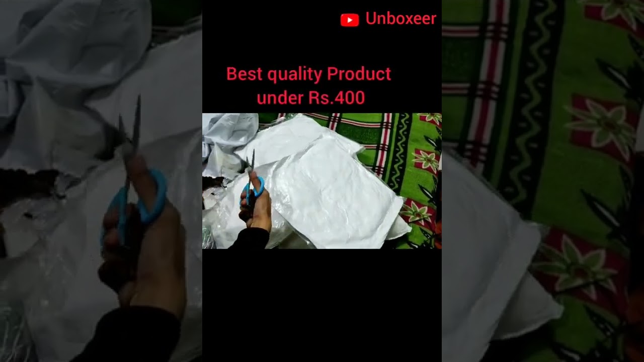 Unboxing of sofa cushion 