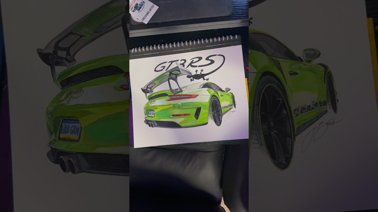 991 911 GT3RS Drawing #automobile #porsche911gt3rs #drawing