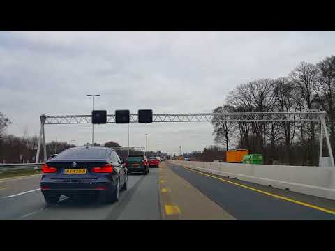 Wegvideo Hilversum: A27 Toerit Hilversum ----»Knooppunt Eemnes.