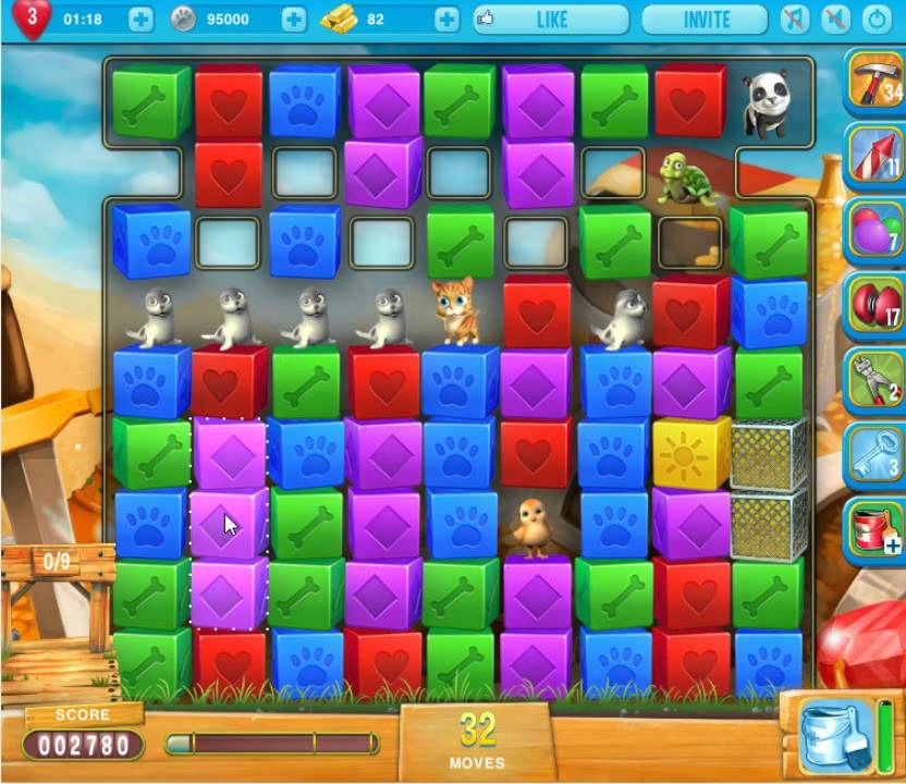 Pet Rescue Saga level 1143 no hammers 😈 ►TOBIAS DEAMON◄