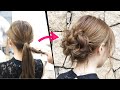 簡単！ねじるだけでできます！可愛いルーズなお団子ヘアアレンジ！How to: Easy MESSY BUN | New Bun Hairstyle | Updo Hairstyle