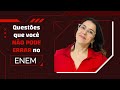 Questões que você NÃO PODE ERRAR no ENEM!