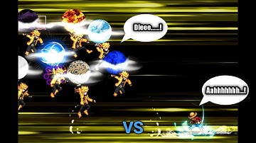 Luffy (all form) VS Naruto (all form) in Jump Force Mugen