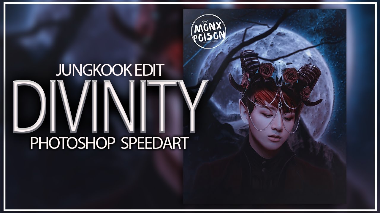 Jungkook - Divinity || BTS - Photoshop SpeedArt - YouTube