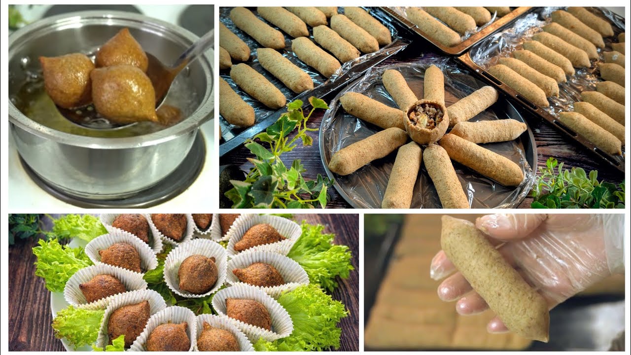 طريقتي المعتمدة لاطيب كبة مقلية ذهبية بتقرش قرش باسهل واسرع طريقة مع التفريز لشهر رمضان🌙⭐️