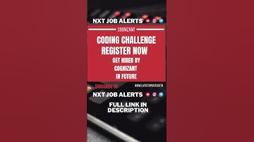Cognizant | Java Skills Assessment | @nxtjobalerts