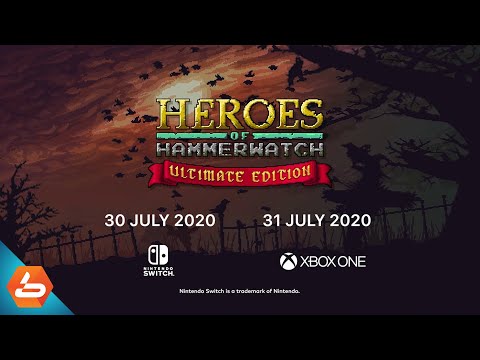 Heroes of Hammerwatch - Ultimate Edition Trailer | Nintendo Switch XBOX One | Online Co-Op Roguelite