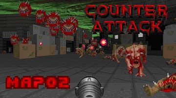 Amazing Vanilla Texture Use | CounterAttack (Doom 2 WAD) - MAP02: Phlogiston