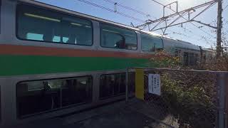 【良い音】E231系1000番台ヤマU64編成＋E233系3000番台ヤマU626編成　雀宮低速入線