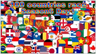 [Season6 Day1] 100 countries 39 stages marble point race | Marble Factory 2nd