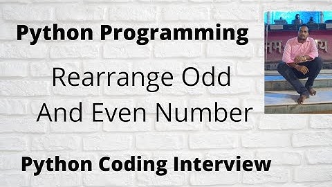 Python Program To Swap Odd And Even Numbers In List