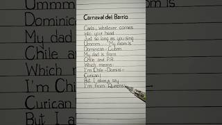 carnaval del barrio lyrics #lyrics