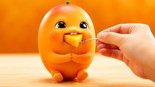 Cute or Curious? AI Fruit Babies Feast on Big Fruit 🍓👶 | Oddly Satisfying ASMR