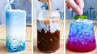 6 Aesthetic Drink Making Videos Ideas | DIY Homemade | Oddly Satisfying Video | Cafe Vlog