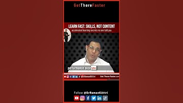 EMPHASIZING SKILLS AND NOT THE CONTENT #acceleratedlearning #learningfaster #speedlearning