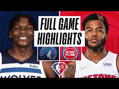 Detroit Pistons Vs Minnesota Timberwolves Full Game Highlights February 6 2022 NBA Season 