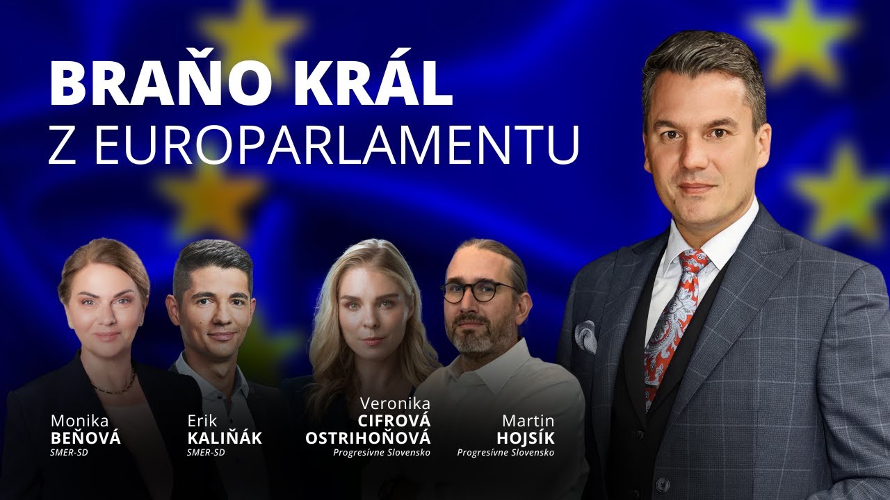 Braňo Král z Europarlamentu: E. Kaliňák, M. Beňová (Smer) a M. Hojsík, V. Cifrová Ostrihoňová (PS)