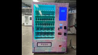 Beauty vending machine with customized design and logo
