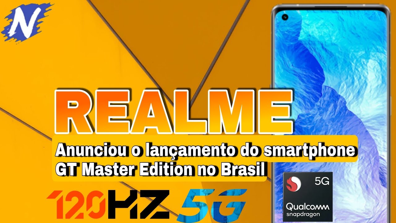 REALME GT MASTER EDITION | COM LEITOR DE DIGITAIS SOB A TELA E RESFRIAMENTO POR CÂMARAS DE VAPOR.