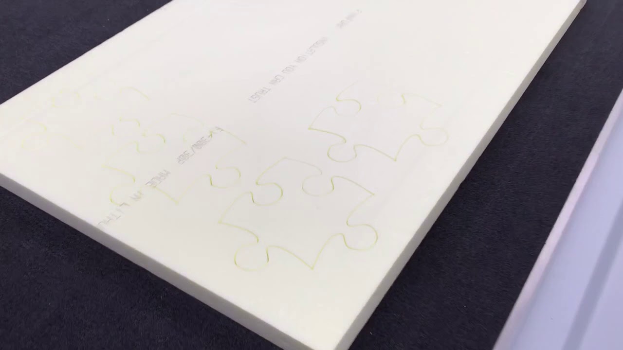 Cutting 30 mm thick EPS foam on Zünd cutter