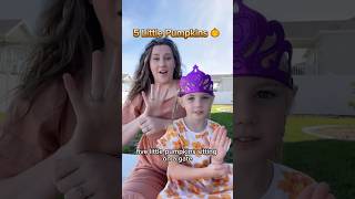 5 Little Pumpkins! 🎃 #preschoolmom #kidssongs #shortsviral