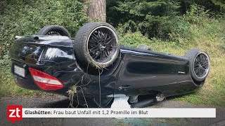 Frau baut Unfall mit 1,2 Promille im Blut | 100 Sekunden Montag 4. Oktober 2021